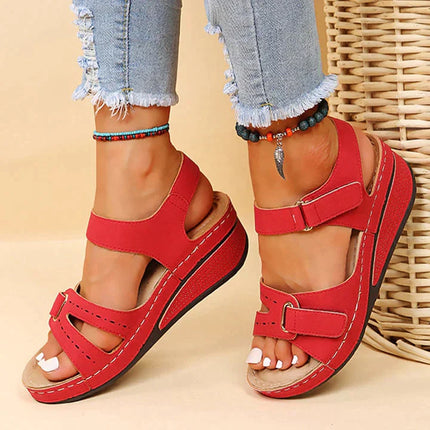 Sandy - Comfortabele orthopedische sandalen met sleehak