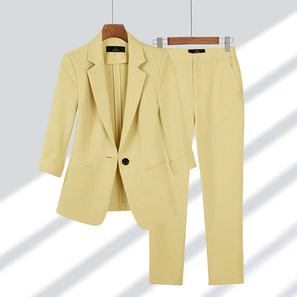 CARRIE | Elegant Two-Piece Blazer & Trouser Set