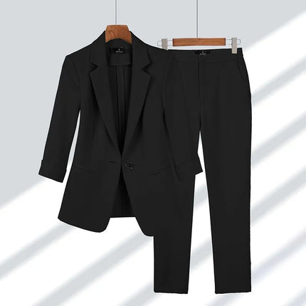 CARRIE | Elegant Two-Piece Blazer & Trouser Set