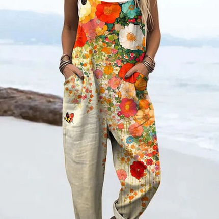 Jennah | Vintage Floral Jumpsuit