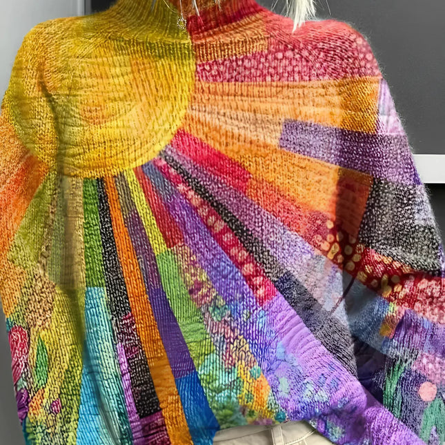 Fana | Vibrant & Kleurful Turtleneck Sweater