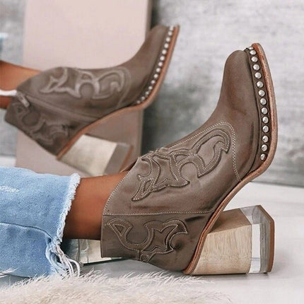 LYNORA | Sleek TextuRood Ankle Boots