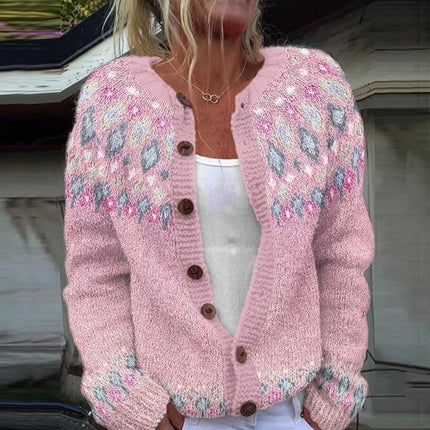 ELIANNA | Playful Printed Cardigan