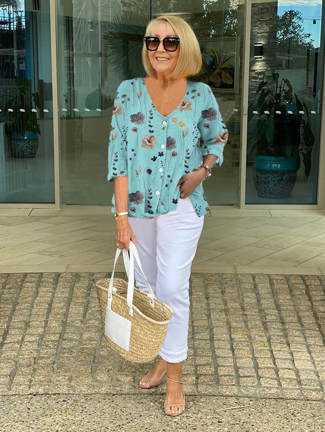 ELORA | Blouse met bloemenprint