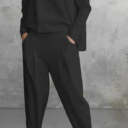 Elise | Casual round neck long sleeve two piece suit