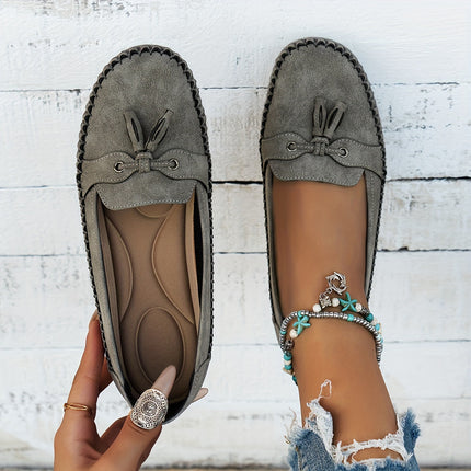 Nadine - Klassieke loafers met kwastdetail