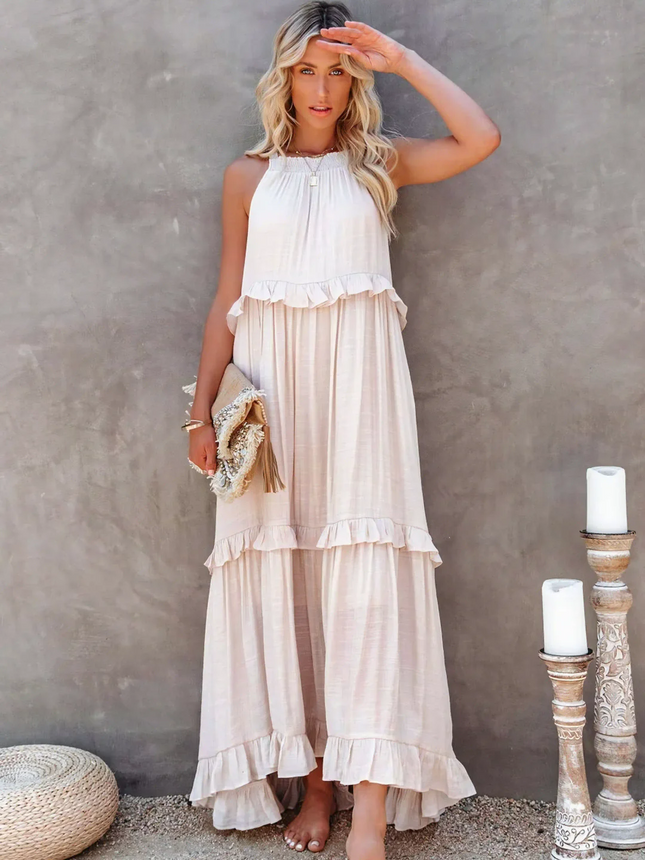 Betania | Ruffle Breeze Maxi Dress