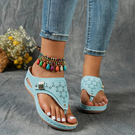 Élodie - Teensandalen met sleehak voor dames
