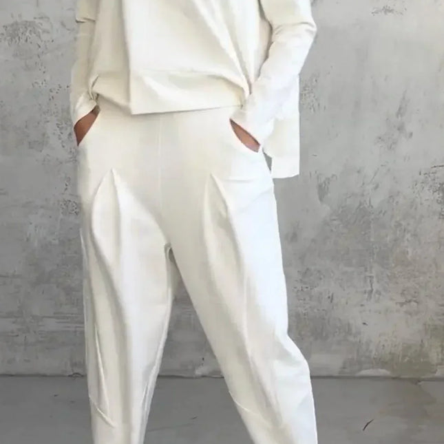 Elise | Casual round neck long sleeve two piece suit