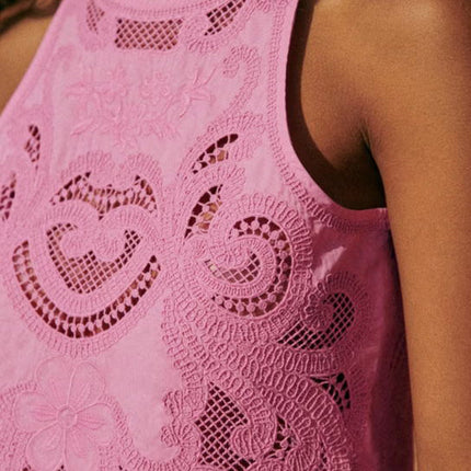 Meghan | Roze Bohemian Lace Set