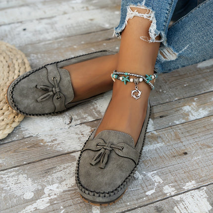 Nadine - Klassieke loafers met kwastdetail
