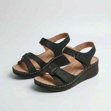 Sandy - Comfortabele orthopedische sandalen met sleehak