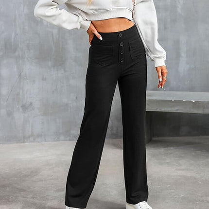 Lucia | High-waisted elastic casual pants