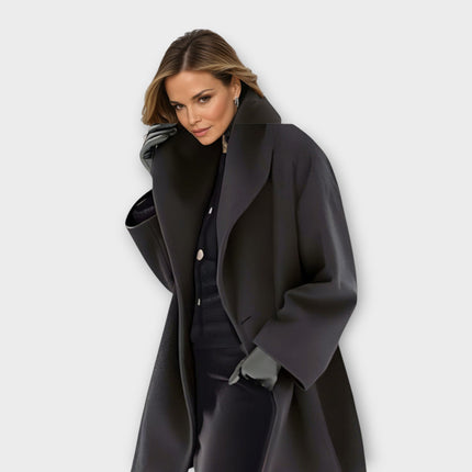 EVARA | Elegant Windproof Coat for Winter Chic