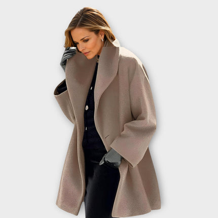EVARA | Elegant Windproof Coat for Winter Chic