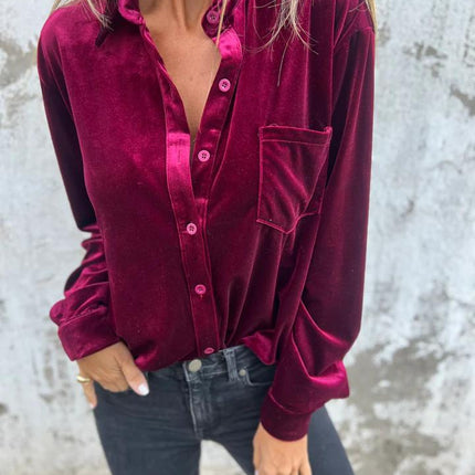 Marianne | Velvet Blouse