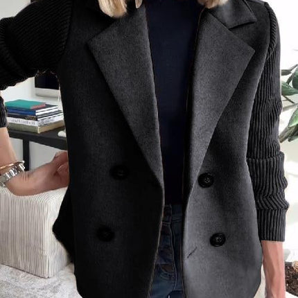 Mariana | Elegant Knit-Sleeve Blazer