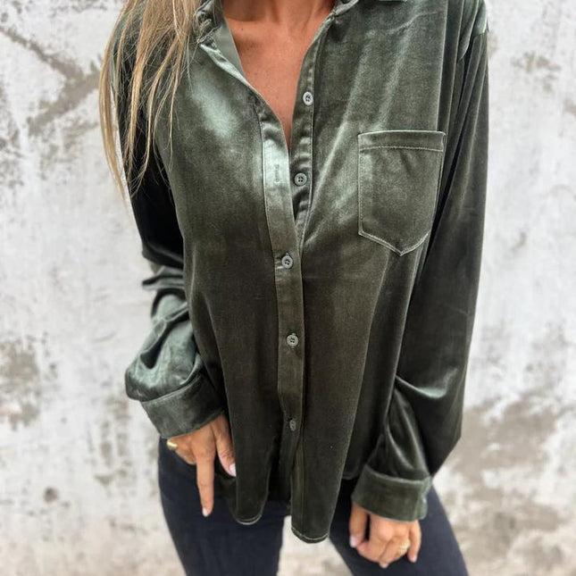 Marianne | Velvet Blouse