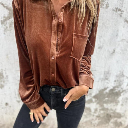 Marianne | Velvet Blouse