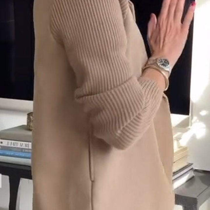 Mariana | Elegant Knit-Sleeve Blazer